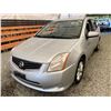 Image 2 : 2012 NISSAN SENTRA, SILVER, 165692 KMS, FRONT WHEEL DRIVE. - D680086