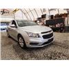 Image 8 : 2016 CHEVY CRUZE, SILVER, 160486 KMS, FRONT WHEEL DRIVE. - D188930