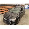Image 4 : 2018 CHEVROLET SONIC, BLACK, 166177 KMS, FRONT WHEEL DRIVE. - D120104