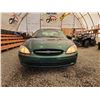 Image 5 : 2000 FORD TAURUS, GREEN, 145430 KMS, FRONT WHEEL DRIVE. - B184255