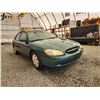 Image 8 : 2000 FORD TAURUS, GREEN, 145430 KMS, FRONT WHEEL DRIVE. - B184255