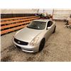 Image 4 : 2003 INFINITI G35, SILVER, 220989 KMS, REAR WHEEL DRIVE. - B207510