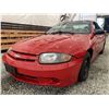 Image 2 : 2004 CHEVY CAVALIER, RED, 260998 KMS, FRONT WHEEL DRIVE. - B124542