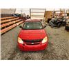 Image 7 : 2006 CHEVY COBALT, RED, 177828 KMS, FRONT WHEEL DRIVE. - B738948