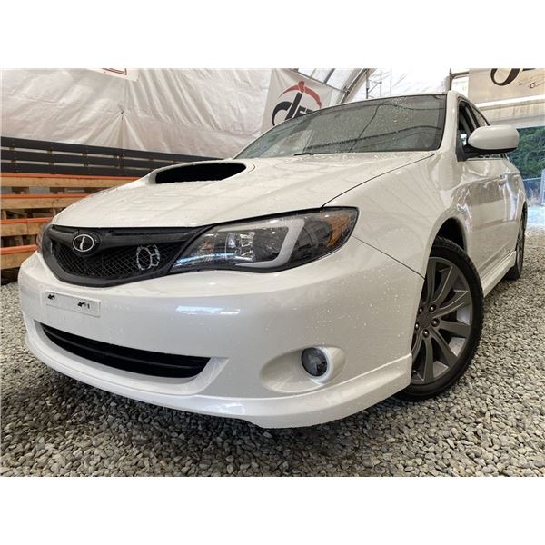 2009 SUBARU IMPREZA, WHITE, 168870 KMS, ALL WHEEL DRIVE. - D522705