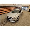 Image 4 : 2011 CHEVY CRUZE, SILVER, 188894 KMS, FRONT WHEEL DRIVE. - D239087