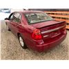 Image 21 : 2004 CHEVY MALIBU, RED, 188056 KMS, FRONT WHEEL DRIVE. - D110385