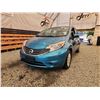 Image 2 : 2014 NISSAN VERSA, TEAL, 75801 KMS, FRONT WHEEL DRIVE. - D352969