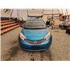 Image 6 : 2014 NISSAN VERSA, TEAL, 75801 KMS, FRONT WHEEL DRIVE. - D352969