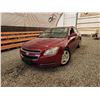 Image 1 : 2009 CHEVY MALIBU, RED, 276107 KMS, FRONT WHEEL DRIVE. - D188148