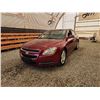 Image 2 : 2009 CHEVY MALIBU, RED, 276107 KMS, FRONT WHEEL DRIVE. - D188148