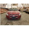 Image 5 : 2009 CHEVY MALIBU, RED, 276107 KMS, FRONT WHEEL DRIVE. - D188148