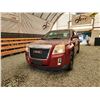 Image 2 : 2010 GMC TERAIN, RED, 154279 KMS, FRONT WHEEL DRIVE. - D332844