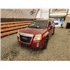 Image 3 : 2010 GMC TERAIN, RED, 154279 KMS, FRONT WHEEL DRIVE. - D332844