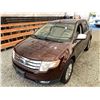 Image 4 : 2009 FORD EDGE, MAROON, 224535 KMS, ALL WHEEL DRIVE. - DB06549