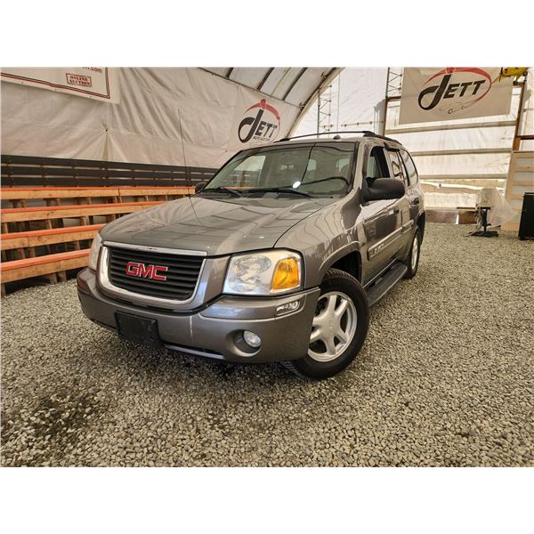 2005 GMC ENVOY, GREY, 195753 KMS, FOUR WHEEL DRIVE. - D310966