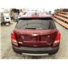 Image 19 : 2016 CHEVY TRAX, RED, 127463 KMS, ALL WHEEL DRIVE. - D194412