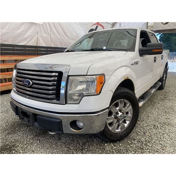 2011 FORD F150, WHITE, 297898 KMS, 4X4. - BA21256