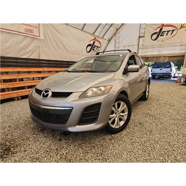 2011 MAZDA CX-7, SILVER, 233136 KMS, FOUR WHEEL DRIVE. - B400716