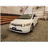 Image 2 : 2008 HONDA CIVIC HYBRID, WHITE, 91552 MILES, FRONT WHEEL DRIVE. - D800071