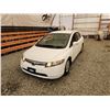 Image 3 : 2008 HONDA CIVIC HYBRID, WHITE, 91552 MILES, FRONT WHEEL DRIVE. - D800071