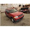 Image 10 : 2003 FORD EXPLORER, RED, 220767 KMS, FOUR WHEEL DRIVE. - DA07966