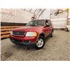 Image 1 : 2003 FORD EXPLORER, RED, 220767 KMS, FOUR WHEEL DRIVE. - DA07966