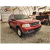 Image 8 : 2003 FORD EXPLORER, RED, 220767 KMS, FOUR WHEEL DRIVE. - DA07966
