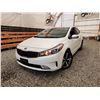 Image 1 : 2018 KIA FORTE, WHITE, 137225 KMS, FRONT WHEEL DRIVE. - J238131