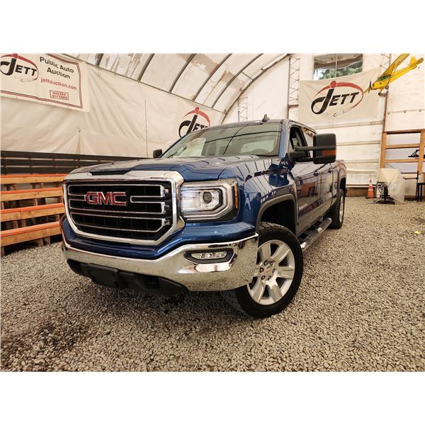 2018 GMC SIERRA K1500, BLUE, 135793 KMS, 4X4. - D260389