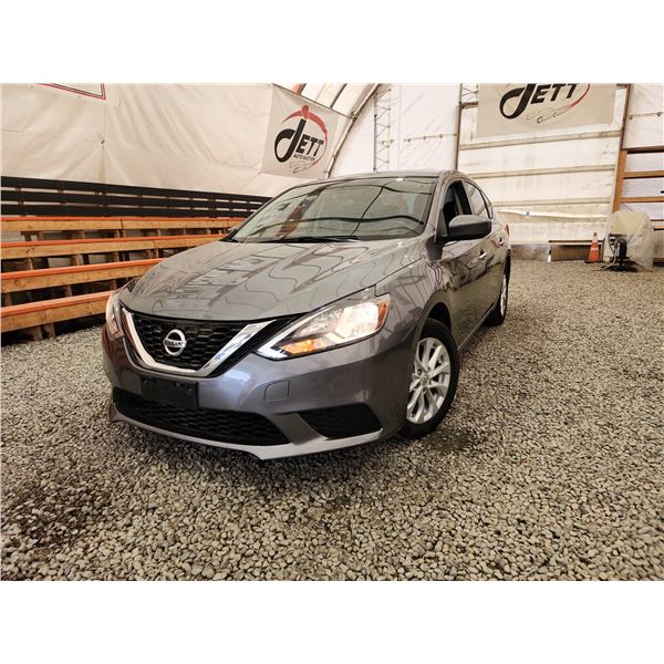 2017 NISSAN SENTRA, GREY, 190122 KMS, FRONT WHEEL DRIVE. - J314683
