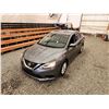 Image 4 : 2017 NISSAN SENTRA, GREY, 190122 KMS, FRONT WHEEL DRIVE. - J314683