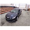Image 4 : 2014 CHEVY CRUZE, BLUE, 166591 KMS, FRONT WHEEL DRIVE. - D413191