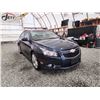 Image 8 : 2014 CHEVY CRUZE, BLUE, 166591 KMS, FRONT WHEEL DRIVE. - D413191