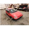 Image 10 : 1991 GEO SPRINT, RED, 313535 KMS, FRONT WHEEL DRIVE. NO RESERVE. - D760430