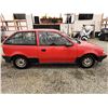 Image 11 : 1991 GEO SPRINT, RED, 313535 KMS, FRONT WHEEL DRIVE. NO RESERVE. - D760430