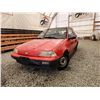 Image 1 : 1991 GEO SPRINT, RED, 313535 KMS, FRONT WHEEL DRIVE. NO RESERVE. - D760430