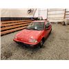 Image 3 : 1991 GEO SPRINT, RED, 313535 KMS, FRONT WHEEL DRIVE. NO RESERVE. - D760430