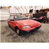 Image 8 : 1991 GEO SPRINT, RED, 313535 KMS, FRONT WHEEL DRIVE. NO RESERVE. - D760430
