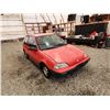 Image 9 : 1991 GEO SPRINT, RED, 313535 KMS, FRONT WHEEL DRIVE. NO RESERVE. - D760430