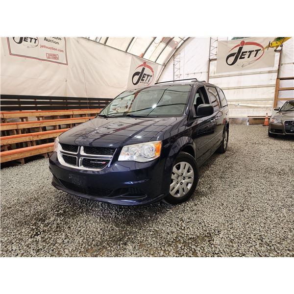 2014 DODGE GRAND CARAVAN, NAVY, 112602 KMS, FRONT WHEEL DRIVE. - D282657