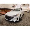 Image 2 : 2019 HYUNDAI ELANTRA, WHITE, 111214 KMS, FRONT WHEEL DRIVE. - J801546