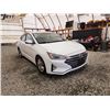 Image 8 : 2019 HYUNDAI ELANTRA, WHITE, 111214 KMS, FRONT WHEEL DRIVE. - J801546
