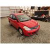 Image 10 : 2008 NISSAN VERSA, RED, 189367 KMS, FRONT WHEEL DRIVE. - D429450
