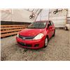 Image 2 : 2008 NISSAN VERSA, RED, 189367 KMS, FRONT WHEEL DRIVE. - D429450