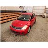Image 4 : 2008 NISSAN VERSA, RED, 189367 KMS, FRONT WHEEL DRIVE. - D429450