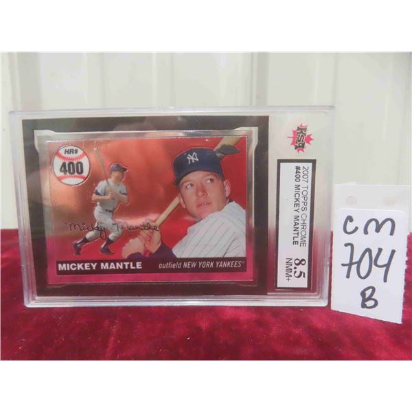 Graded Mickey Mantle Baseball Card 