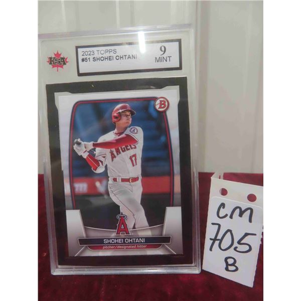 Graded Shohei Ohtani Baseball Card 