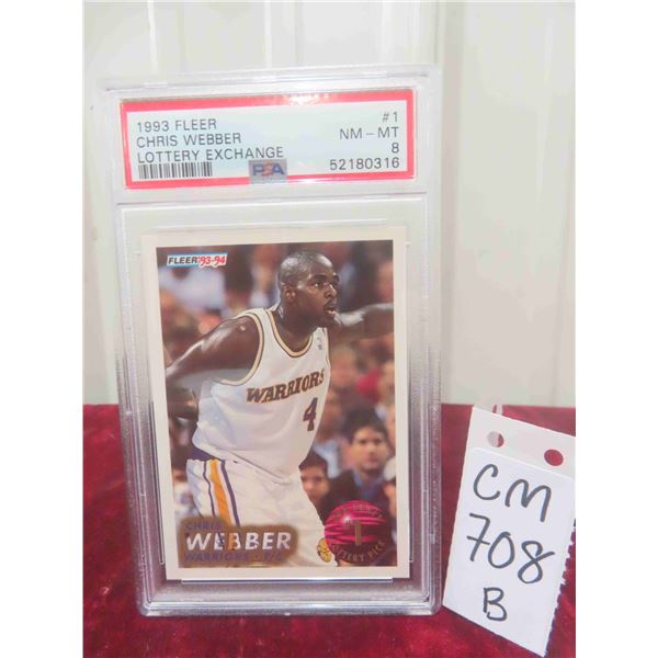 Graded Rookie Chris Webber Basketball Card