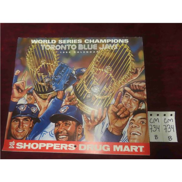 Toronto Blue Jays World Series Champions Calender 